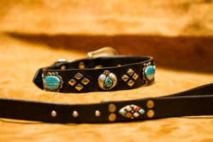 Zuni and Navajo Turquoise and Silver Big Bad Collars (8)